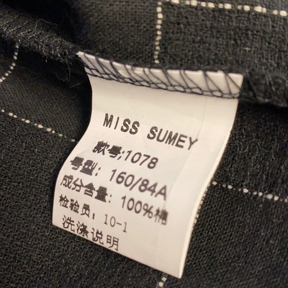 YesStyle Skirts Miss Sumey Aline Long Black White Plaid Yesstyle